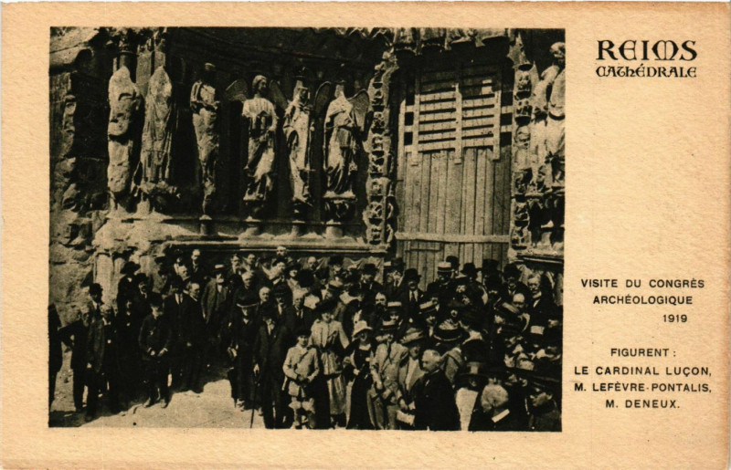Carte postale ancienne Reims Cathédrale à Reims