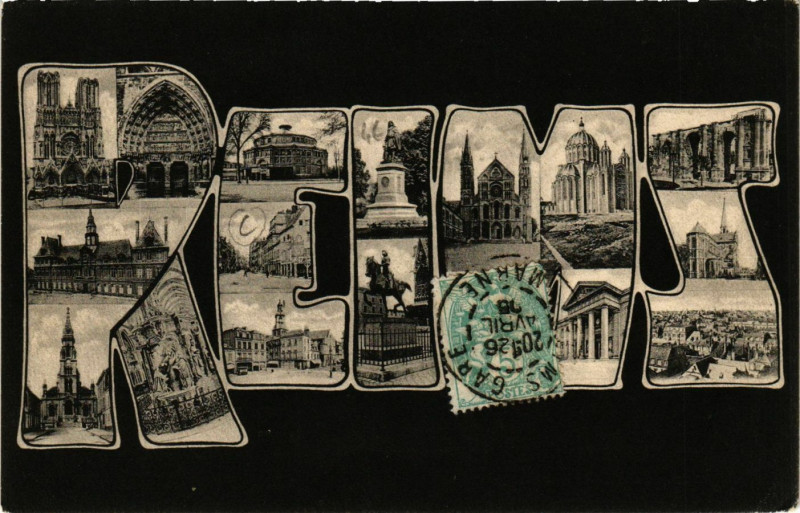 Carte postale ancienne Reims à Reims