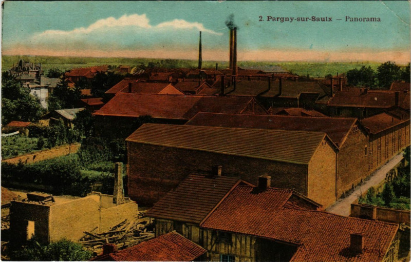 Carte postale ancienne Pargny s Saulx-Panorama