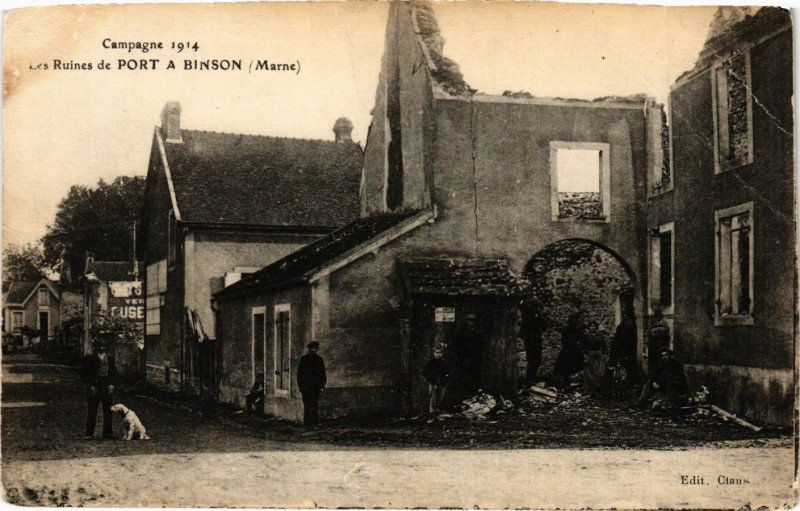 Carte postale ancienne Les Ruines de Port-a-Binson