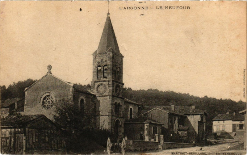 Carte postale ancienne L'Argonne-Le Neufour