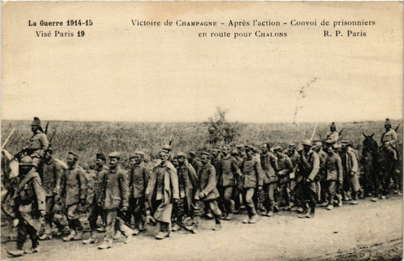 Carte postale ancienne Victoire de Champagne - Apres l'Action