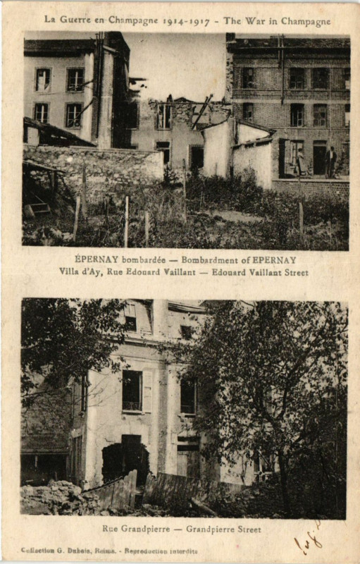 Carte postale ancienne Epernay - Villa d'Ay à Épernay