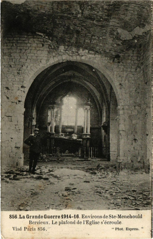 Carte postale ancienne Env. de Sainte-Menehould - Berzieux à Sainte-Menehould