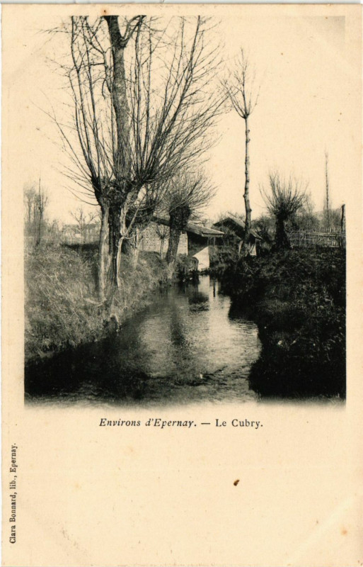 Carte postale ancienne Env. d'Epernay - Le Cubry