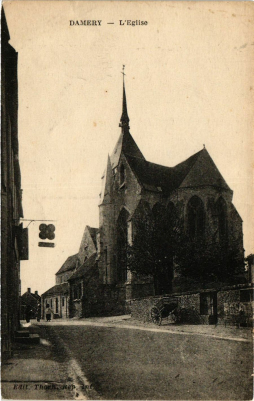Carte postale ancienne Damery - L'Eglise à Damery