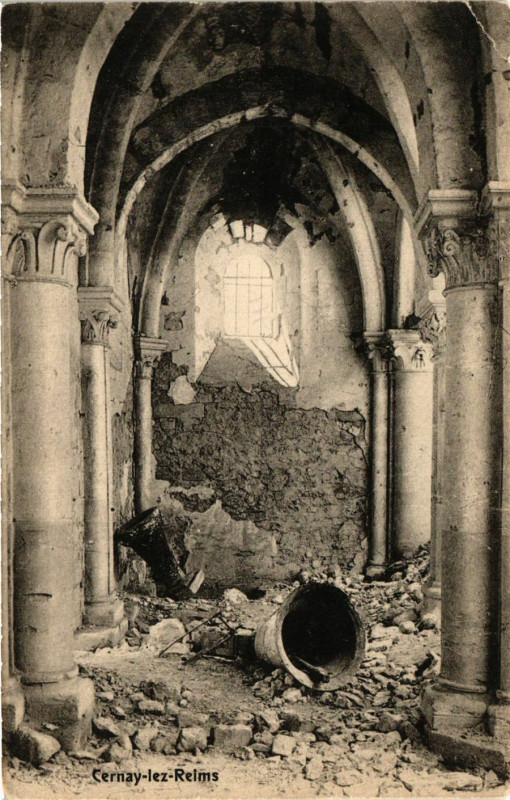 Carte postale ancienne Cernay lez Reims à Reims