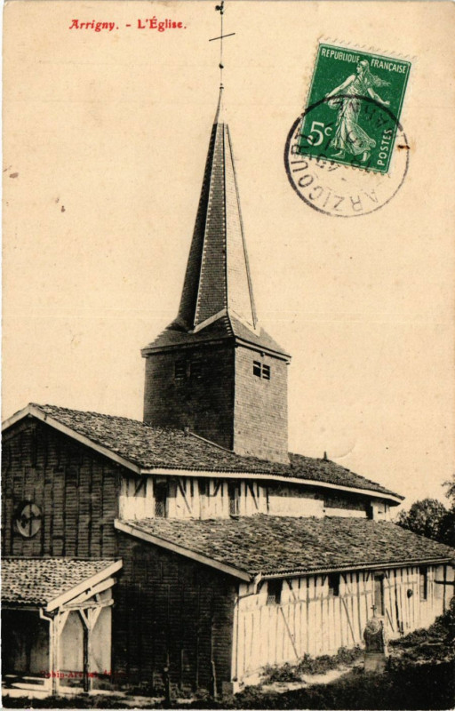 Carte postale ancienne L'Eglise à Arrigny