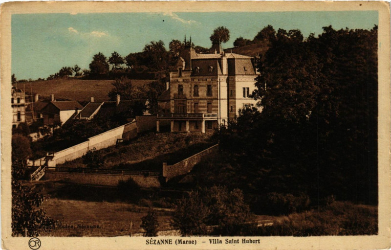 Carte postale ancienne Sezanne-Villa Saint-Hubert à Sézanne