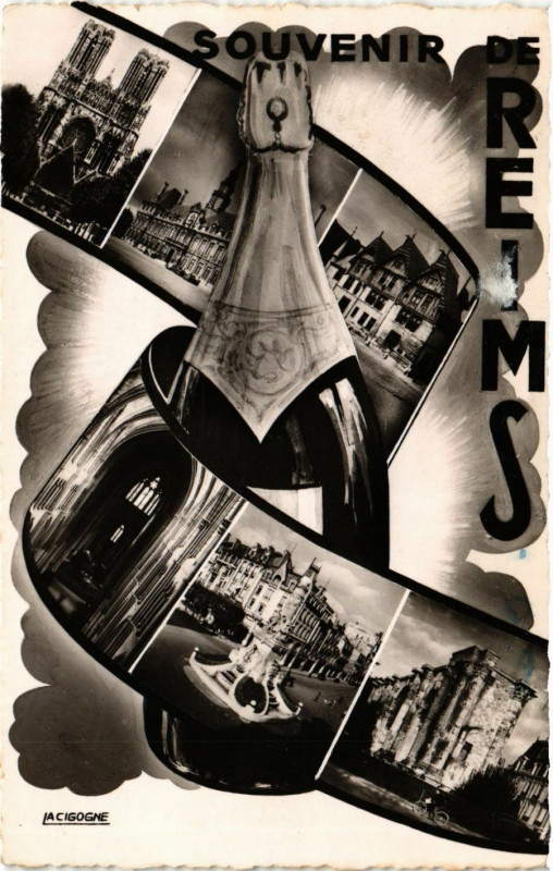 Carte postale ancienne Souvenir de Reims à Reims