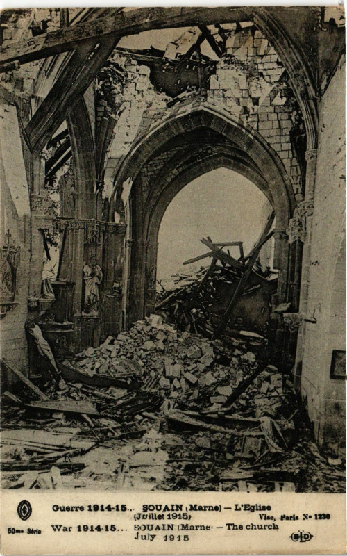 Carte postale ancienne Souain-L'Eglise