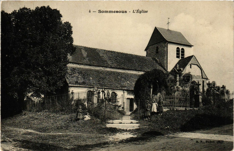 Carte postale ancienne Sommesous-L'Eglise à Sommesous
