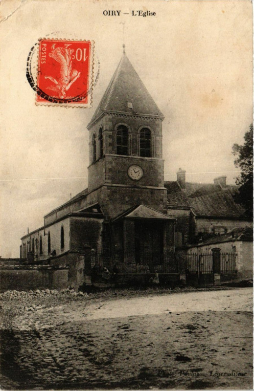 Carte postale ancienne Oiry-L'Eglise à Oiry
