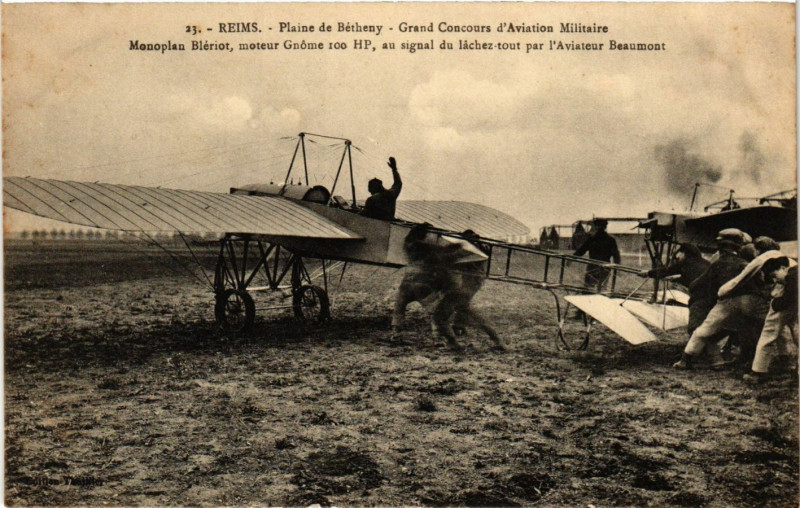Carte postale ancienne Reims - Plaine de Betheny à Reims