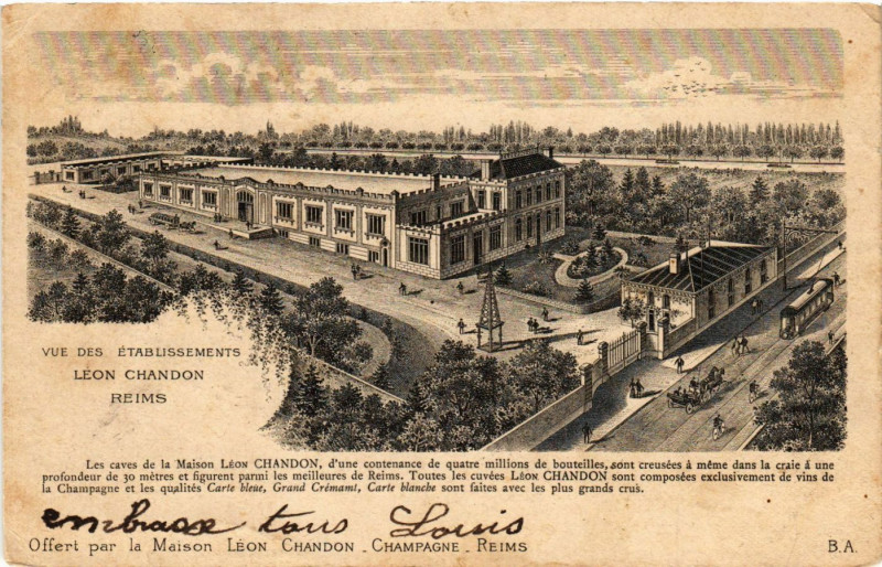 Carte postale ancienne Reims - Leon Chandon à Reims
