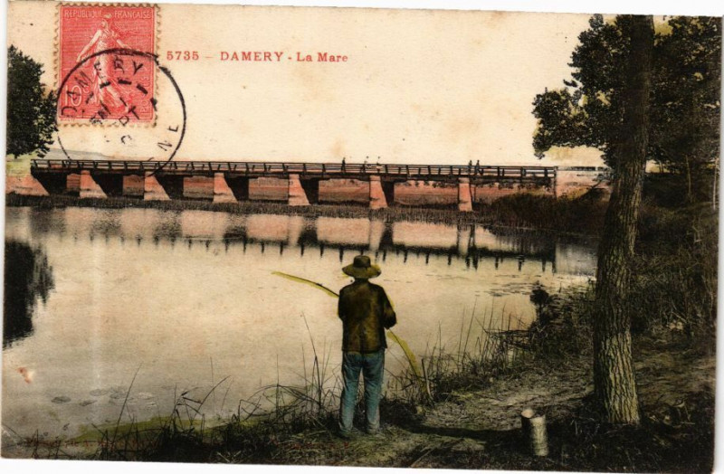 Carte postale ancienne Damery - La Mare à Damery