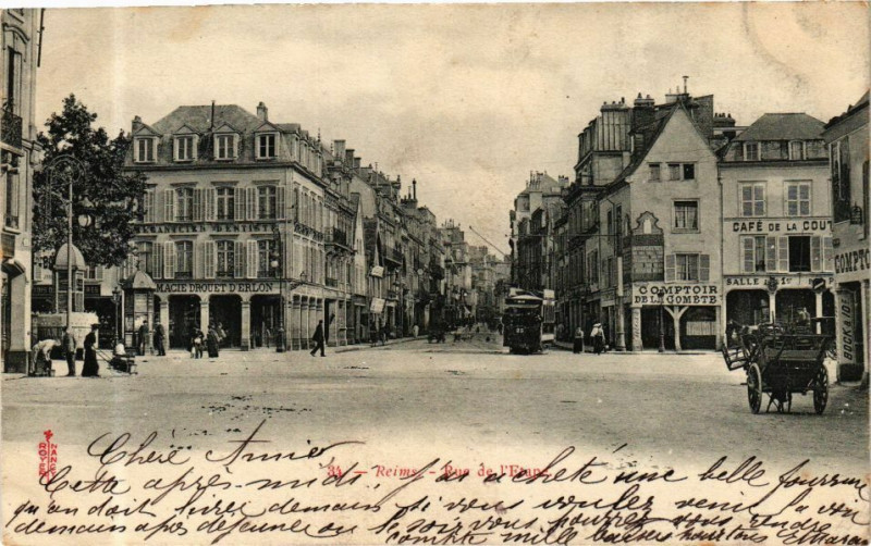 Carte postale ancienne Reims - Rue de l'Etane à Reims