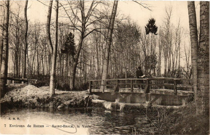 Carte postale ancienne Env. de Reims - Saint-Brice la Veste à Reims