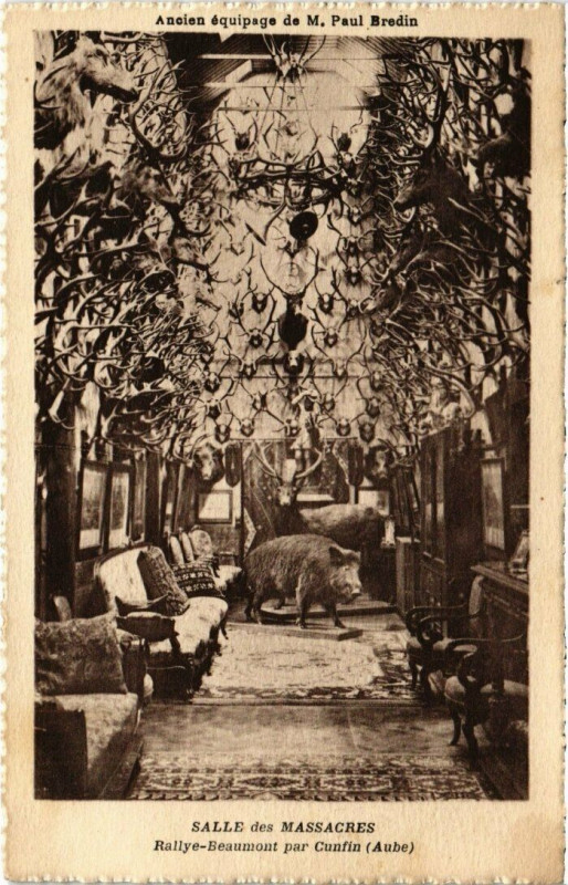 Carte postale ancienne Cunfin - Rallye-Beaumont Salle des Massacres à Cunfin