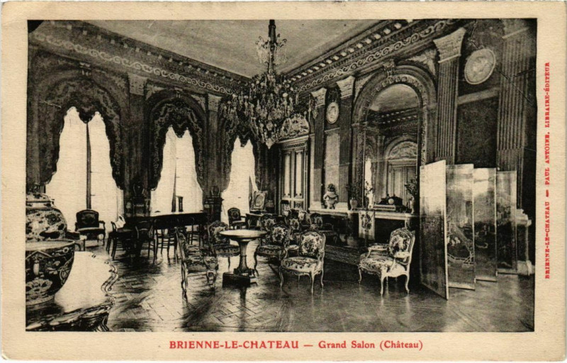 Carte postale ancienne Brienne-le-Chateau - Grand Salon à Brienne-le-Château