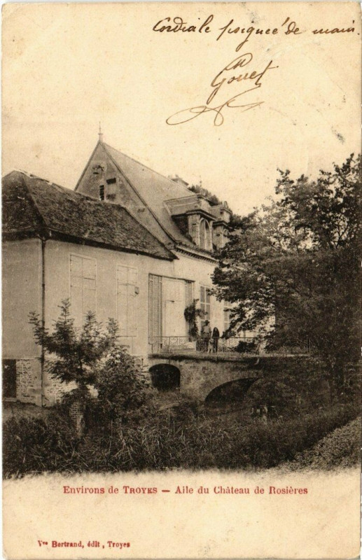 Carte postale ancienne Rosieres - Aile du Chateau