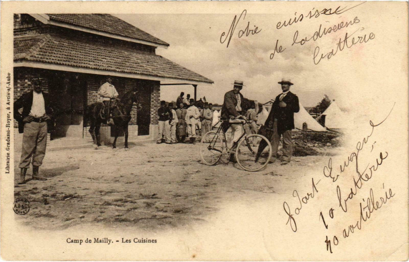 Carte postale ancienne Camp-de-Mailly Les Cuisines Aube