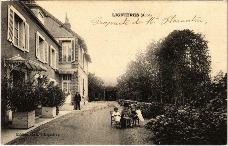 Carte postale ancienne Lignieres Aube à Lignières