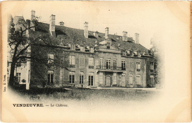 Carte postale ancienne Vendeuvre Le Chateau Aube