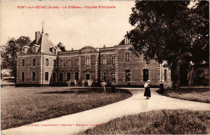 Carte postale ancienne Pont-sur-Seine Le Chateau Aube à Pont-sur-Seine