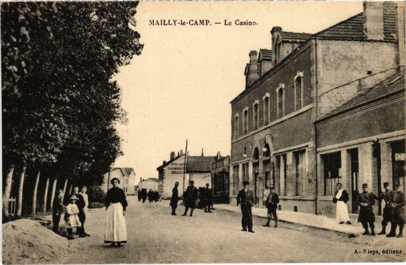 Carte postale ancienne Mailly-le-Camp Le Casino Aube à Mailly-le-Camp