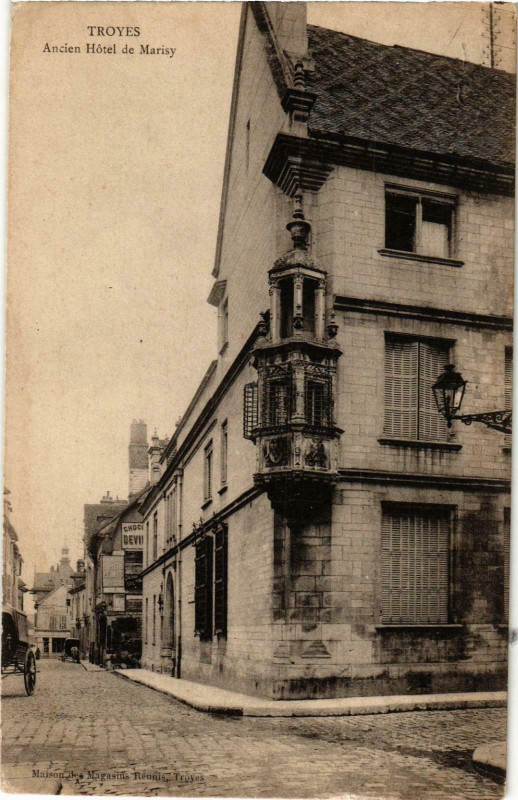 Carte postale ancienne Troyes- Ancien Hotel de Marisy France à Troyes