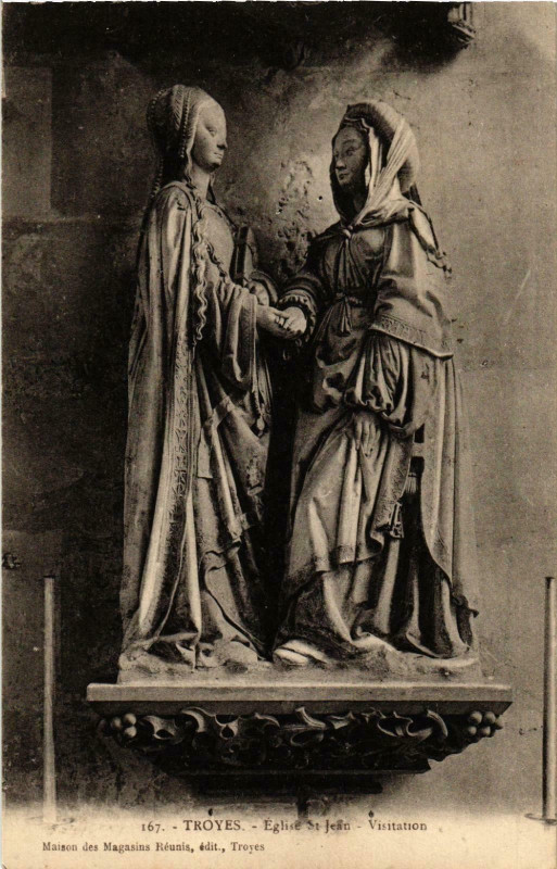 Carte postale ancienne Troyes- Eglise Saint Jean , La Visitation France à Troyes