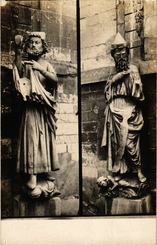 Carte postale ancienne Statue France