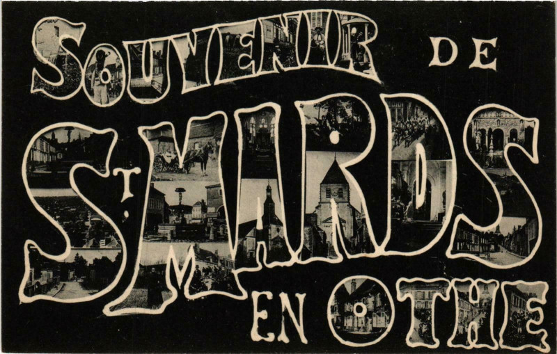 Carte postale ancienne Saint Mards- souvenir France