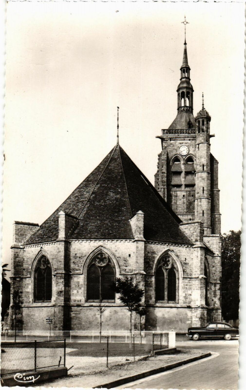 Carte postale ancienne Villenauxe- Eglise France