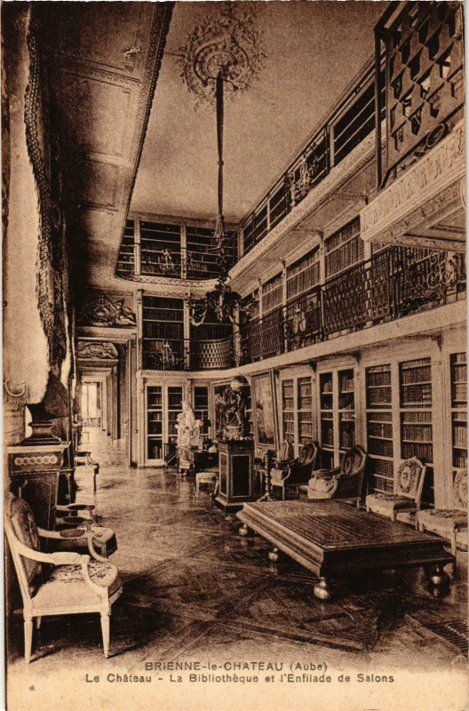 Carte postale ancienne Brienne le Chateau- Le Chateau, Bibliotheque France à Brienne-le-Château