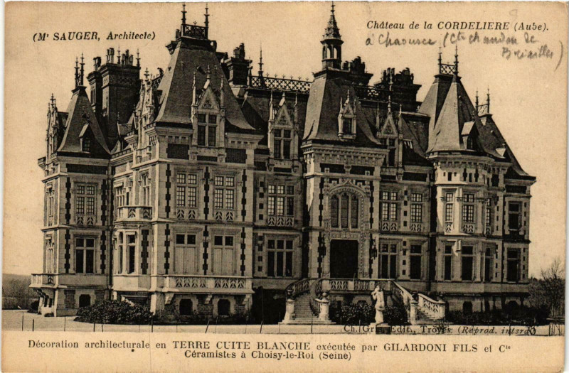 Carte postale ancienne Chateau de la Cordeliere France