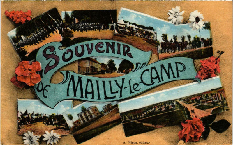 Carte postale ancienne Mailly le Camp- souvenir France à Mailly-le-Camp