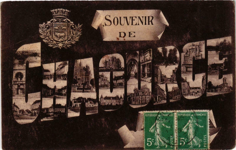 Carte postale ancienne Chaource- souvenir France à Chaource