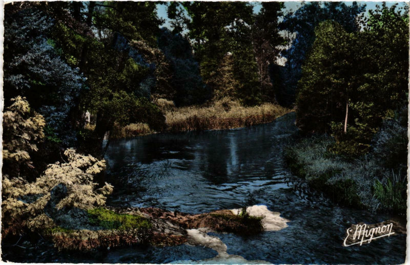 Carte postale ancienne Essoyes- Les Bords de l'Ource France à Essoyes