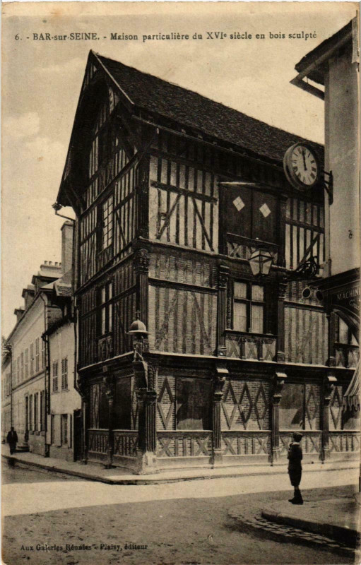 Carte postale ancienne Bar sur Seine- Maison particuliere France à Bar-sur-Seine