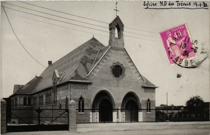 Carte postale ancienne Troyes- Eglise Notre Dame des Trevois France à Troyes