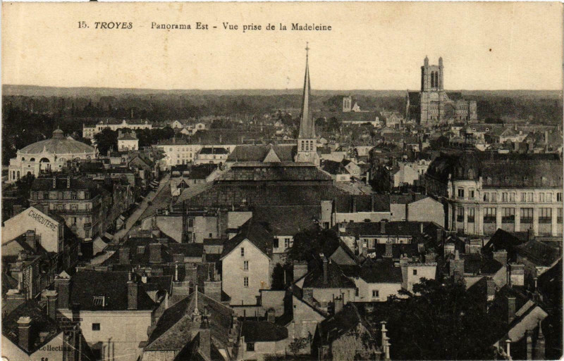 Carte postale ancienne Troyes- panorama France à Troyes
