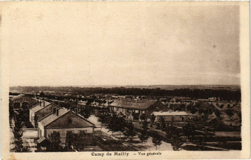 Carte postale ancienne Camp de Mailly - Vue générale