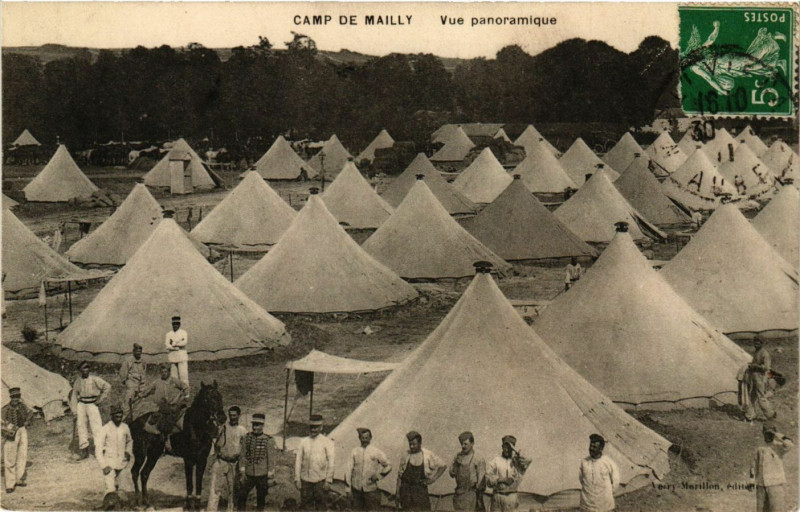 Carte postale ancienne Camp de Mailly - Vue panoramique