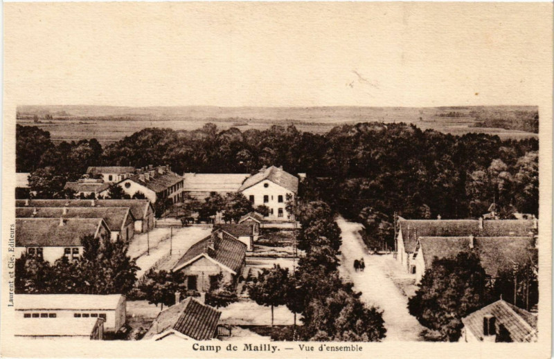 Carte postale ancienne Camp de Mailly - Vue d'ensemble