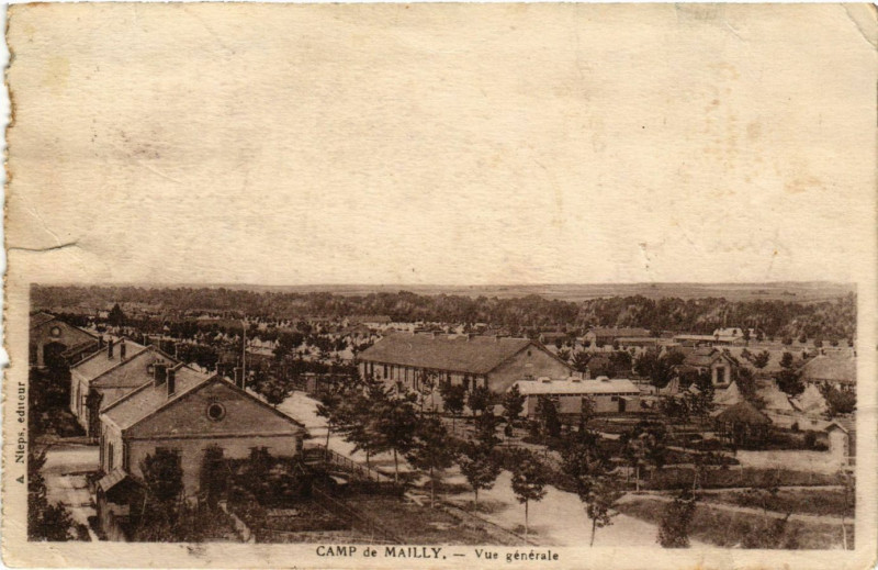 Carte postale ancienne Camp de Mailly - Vue générale