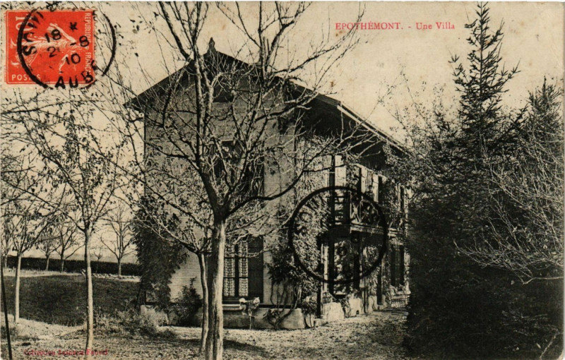 Carte postale ancienne Epothémont - Une Villa à Épothémont
