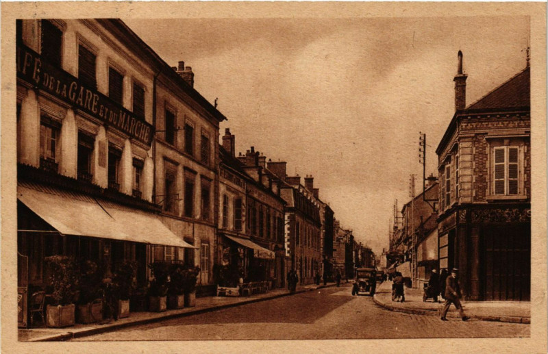 Carte postale ancienne Romilly-sur-Seine - Rue de la Route d'Or à Romilly-sur-Seine