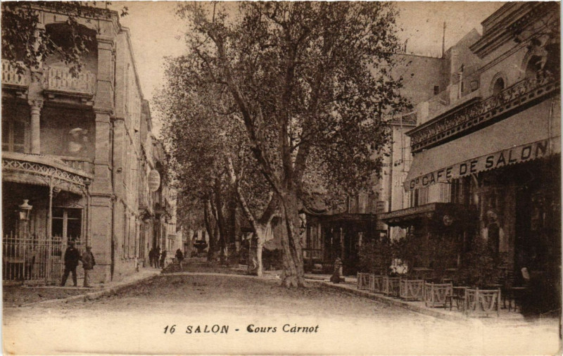Carte postale ancienne Salon - Cours Carnot à Salon